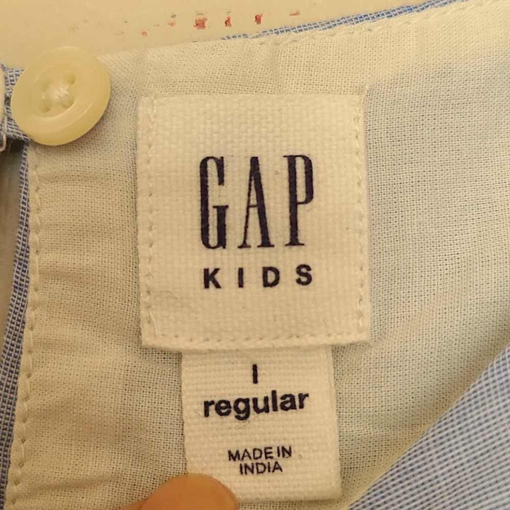 GAP girls blue eyelet dress. Sleeveless.  Size L - Picture 4 of 5